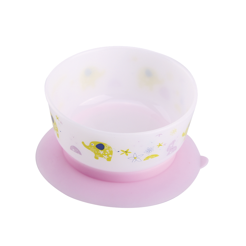 Baby Dinnerware စုပ်ယူခြင်းလေ့ကျင့်ခြင်း Bowl BPA အခမဲ့