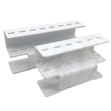 Shelf Beauty Transparent Pink Acrylic Lash Stand with Marble Finish