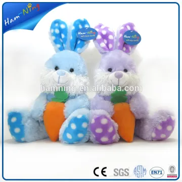 22cm wholesale plush easter day toy rabbit toys with carrot