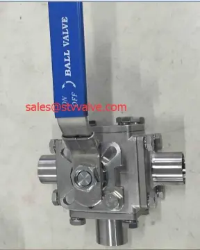 Three-Way Sanitary Butt Weld Ball Valve
