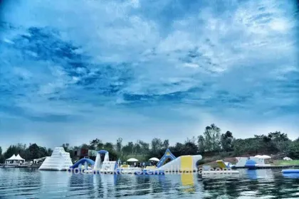 inflatable aqua park equipment, inflatable aqua park components, inflatable aqua park