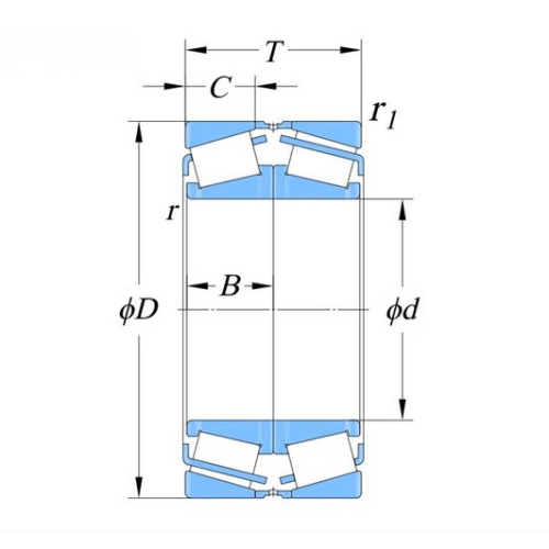 双列圆锥形公制 TDI、DF 滚子轴承