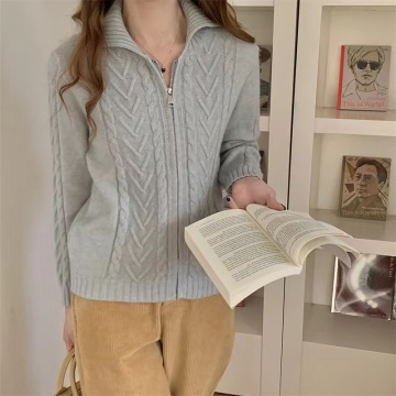 Dai Muting Women's Vintage Knitted Cardigan