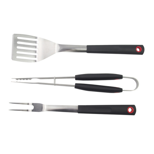 Ensemble d&#39;outils de barbecue en acier inoxydable 3pcs pour cadeau