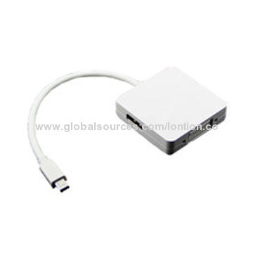 New Mini DP to HDMI + DVI + DisplayPort Adapter, Up 1,920 x 1,200-pixel Video Resolution