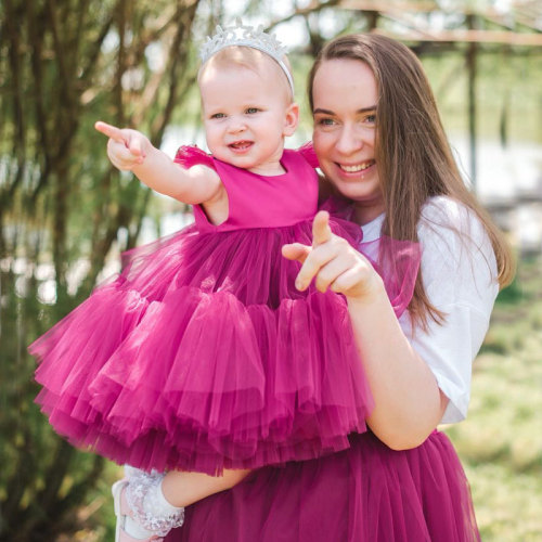 Abito per bambini abito da sposa pettiskirt