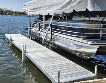 Aluminum Alloy Pedestrian Dock Pontoon Bridge for Lakes