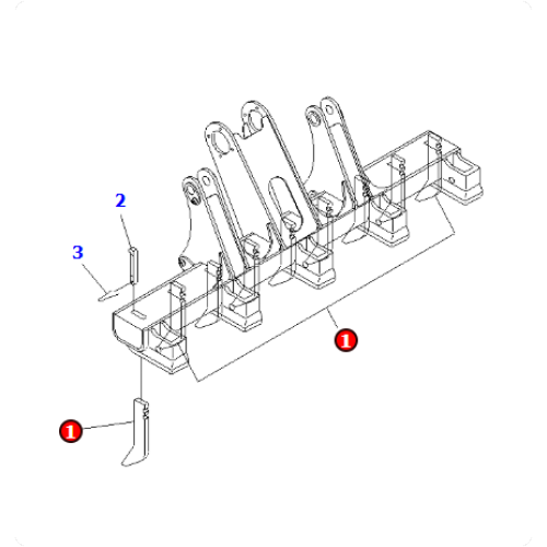 TOOTH 09271-00045/0927100045 is applicable to mining tractors such as GD605A and GD675