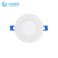 LEDER Тънка кръгла 9W LED панелна лампа