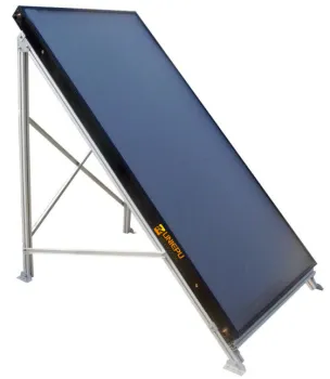 Black-tech Coating Solar Panel Heater Collector 2000*1250*80mm with 9 Pipes