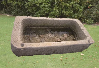 antique stone trough