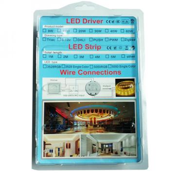 DC12V 24V triac dimmable levou luz de tira