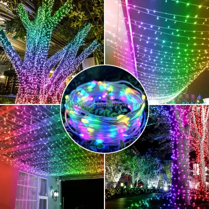 Smart Copper Wire LED Christmas Lights Permanent Decorative String Lighting