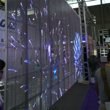 Outdoor Transparent Mesh LED Screen for Curtain Window Glass TV Panels - P10.4