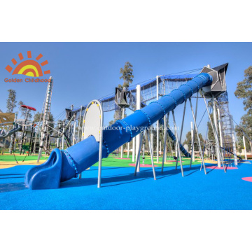 Straight Tube Slide  Playground For Kids