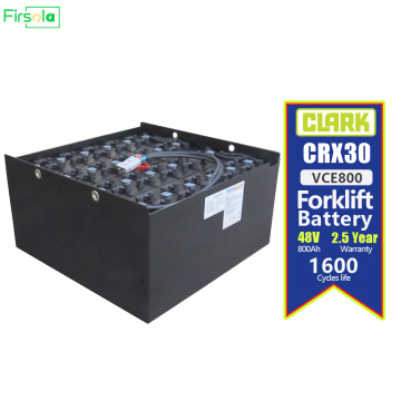 EPX30 बैटरी VCE800 48V 800AH क्लार्क फोर्कलिफ्ट ट्रैक्शन बैटरी