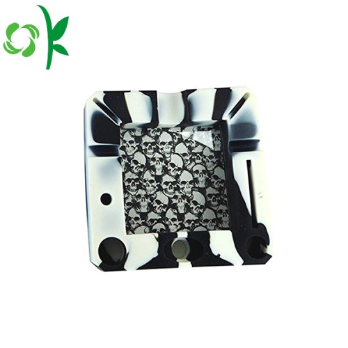 Cool Trộn màu Silicone Ashtray Lớp thực phẩm