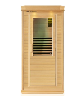 Satu orang sauna inframerah yang jauh tanpa handrails