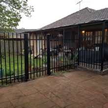 Beautiful steel palisade fence