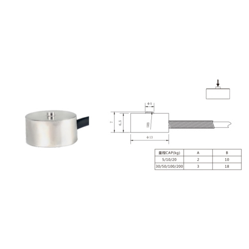 Mini sensor de fuerza de botón de acero inoxidable