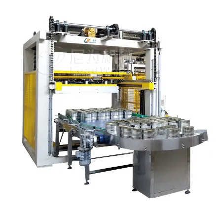 Full Automatic Empty Glass Bottle Wood Palletizer Machine