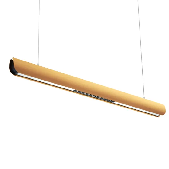 Modern Gold Linear Pendant Light for Office, Bar, and Home