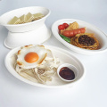 Eco Friendly Takeaway Bagasse 24oz-700ml Oval Bowl