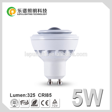 POWER 5W dimmable CRI 85Ra led spotlight cob angle 30 -80 degree GU10