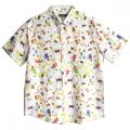 Men Casual Cotton Cats Print Shirt