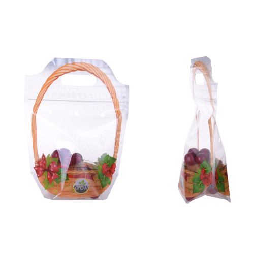 With handle and Tear Notch Sustainable Frozen Food Packaging