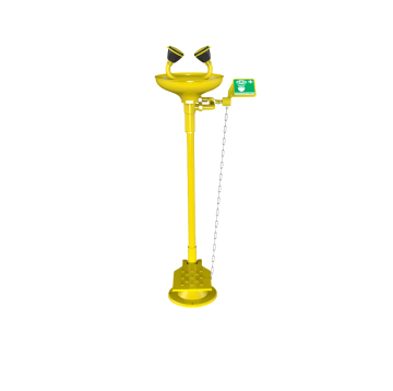 Emergency eyewash double eyewash yellow