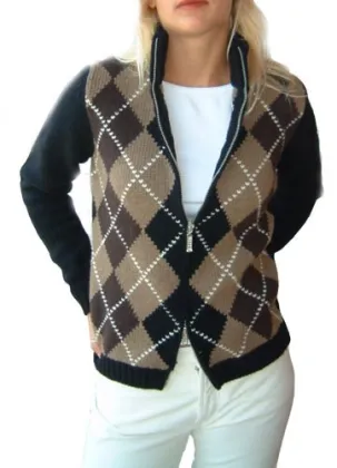 Ladies' Cashmere Sweater (pure cashmere jacquard)