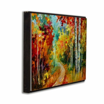 Natural scenery art painting wall wooden signs for home decor