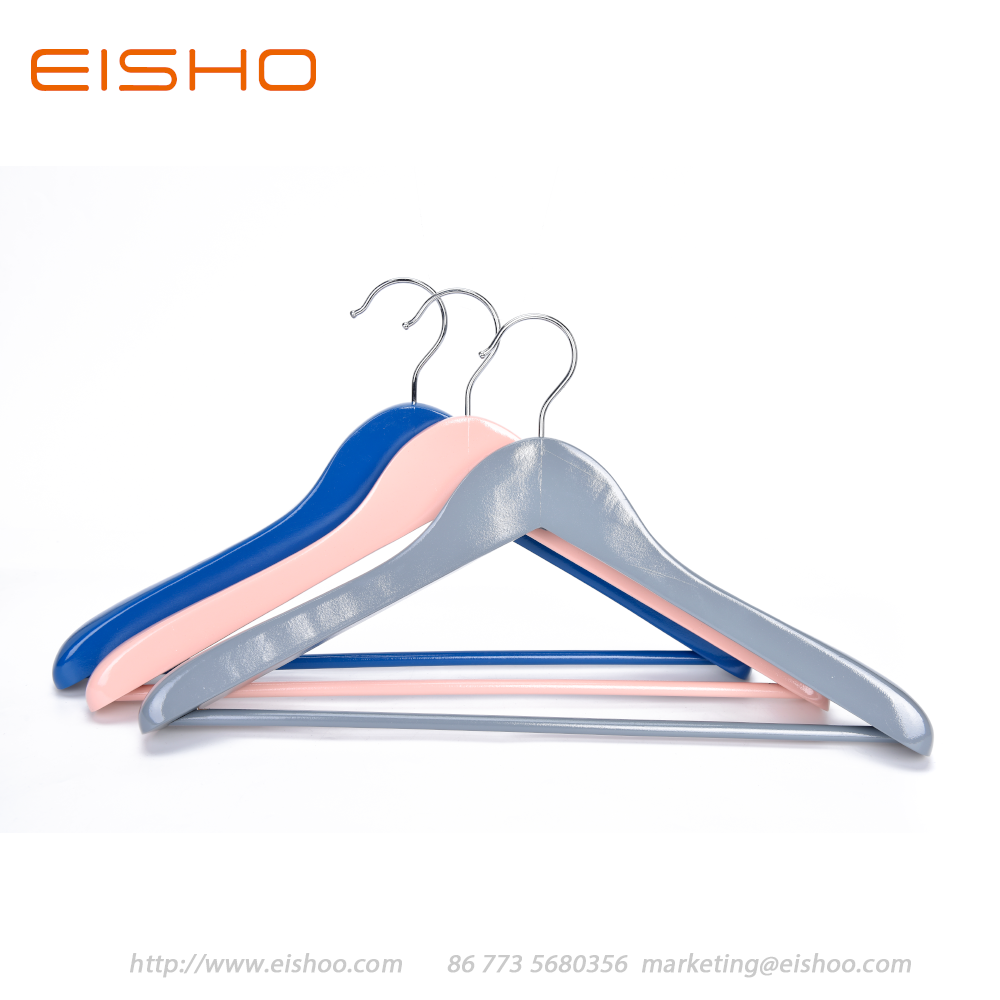 8 Eisho Colorful Wood Suit Coat Hanger