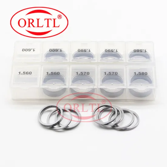 ORLTL 50 Pcs Common Rail Injector Shims and Gasket Kit for B26 Fuel Injector Adjustment