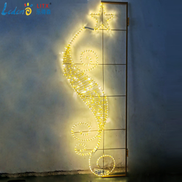 Christmas Light Pole Decorations for Commercial Streets