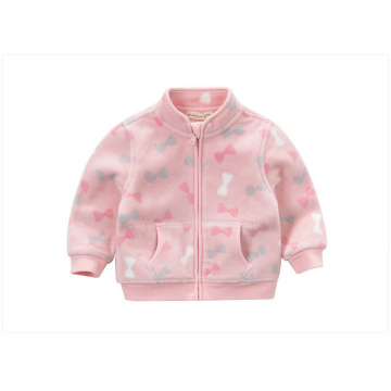 Manteau en molleton imprimé mignon pour fille