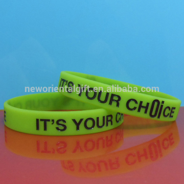 Personalized debossed Silicone Wristbands