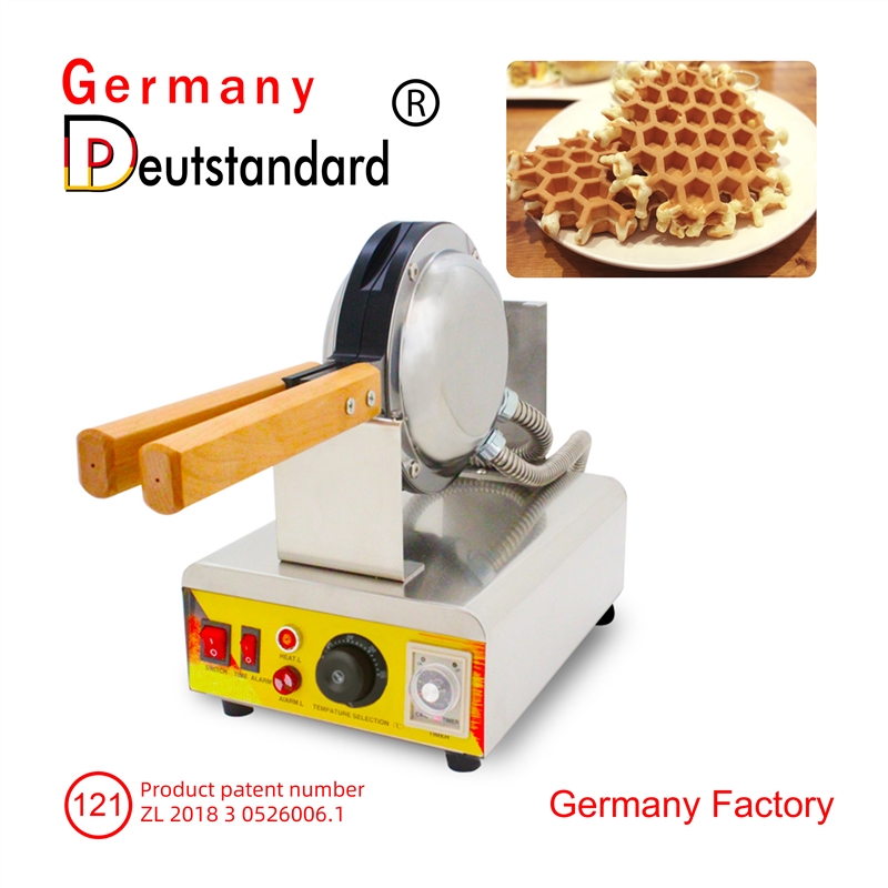 Rotwaffelmaschine mit Wabenwaffelmaschine