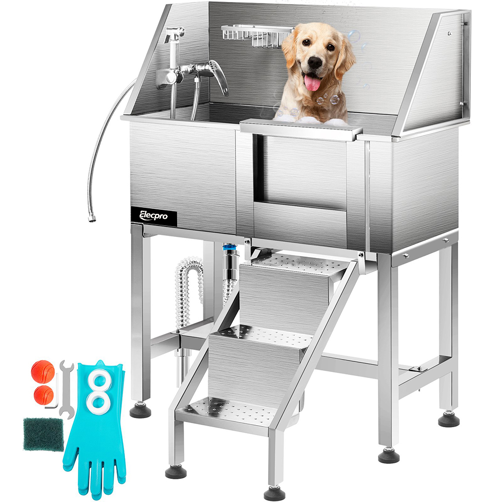 Dog Grooming Tub with Right Door Opening