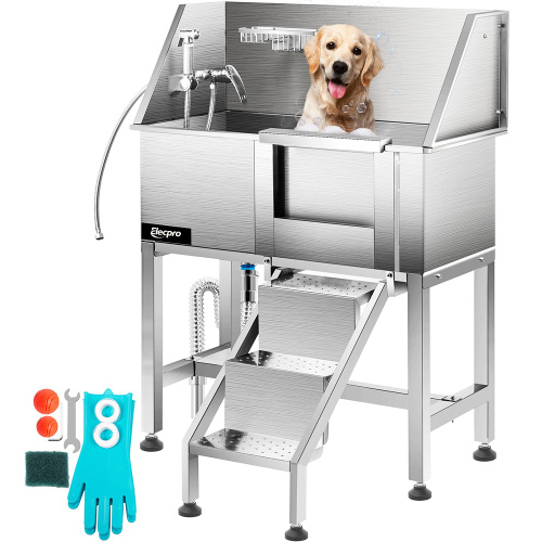 Dog Grooming Tub with Right Door Opening