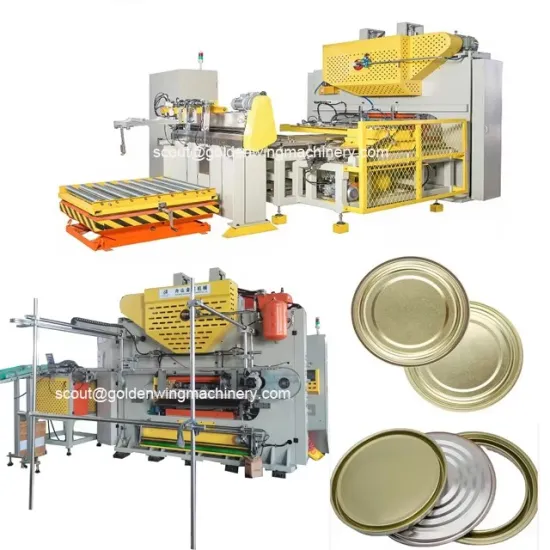 Automatic CNC Tinplate Sheet Feeding Punch Press for Paint Tin Can Pail Top Bottom Lid Making Machines