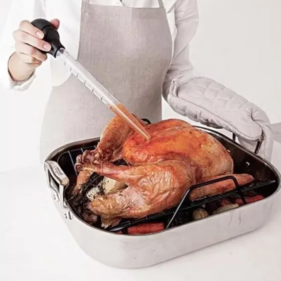 30ml Turkey Baster: Cooking Oil Dropper for Poultry and BBQ