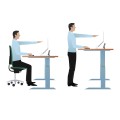 Ketinggian meja pejabat yang boleh laras Meja bermotor yang bermotor yang tinggi dengan ketinggian memori dan ergonomik