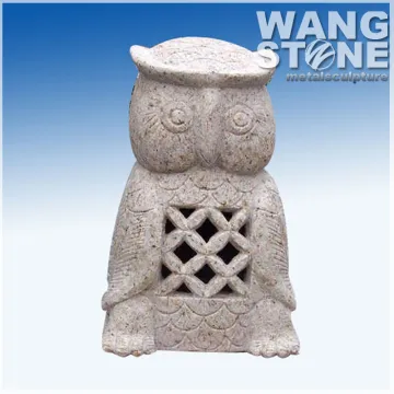 Premium Owl Shape Stone Animal Lantern