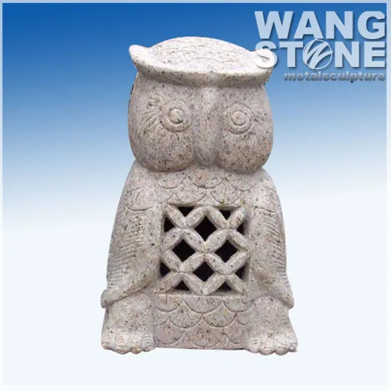 Premium Owl Shape Stone Animal Lantern
