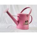 Pink 5L metal watering can