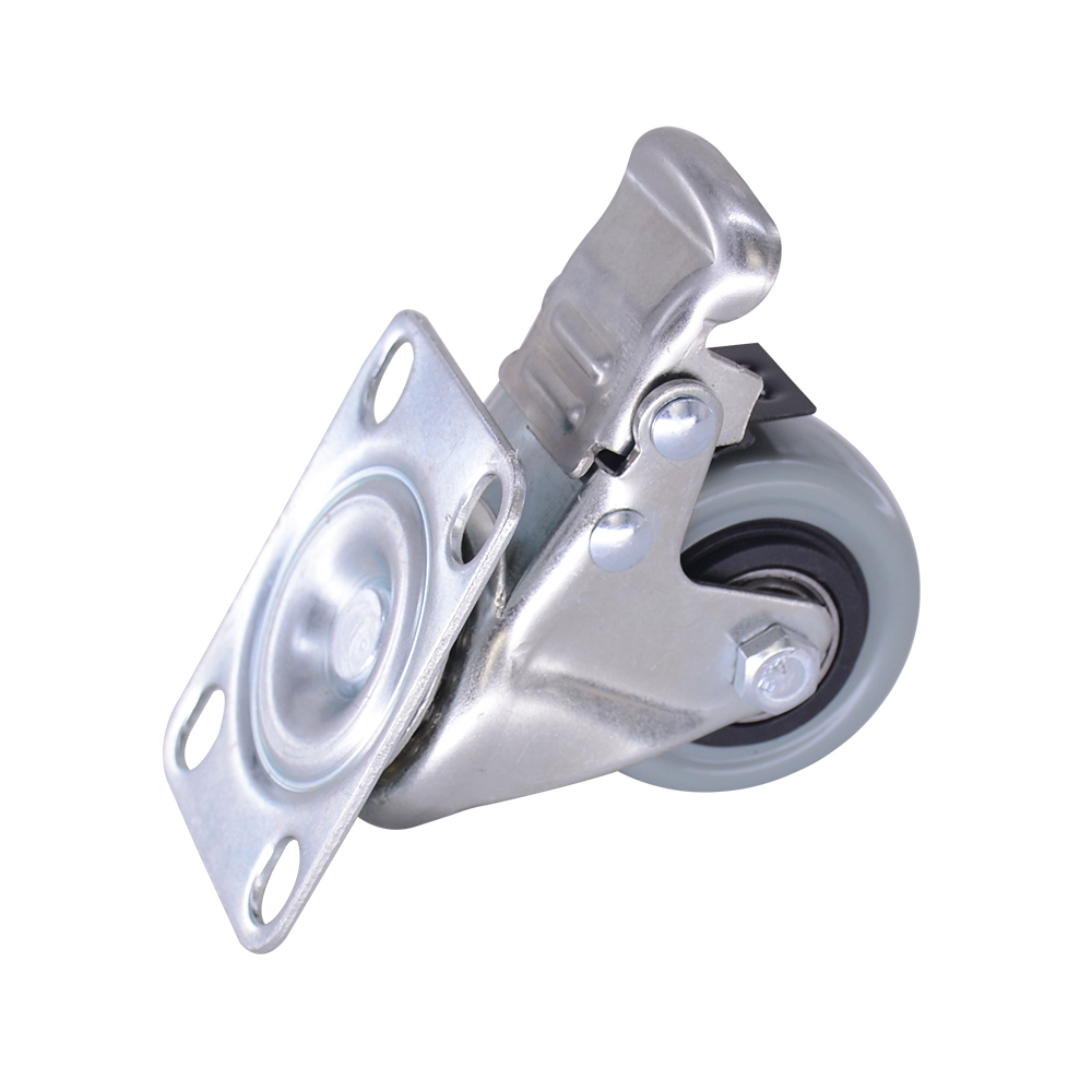 Nội thất 2 inch PVC Caster với phanh 50mm