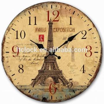 China Wholesale Antique Wooden MDF Wall Clock