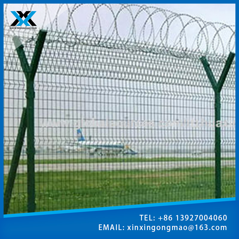 Powder Coated Security Welded Airport Fence